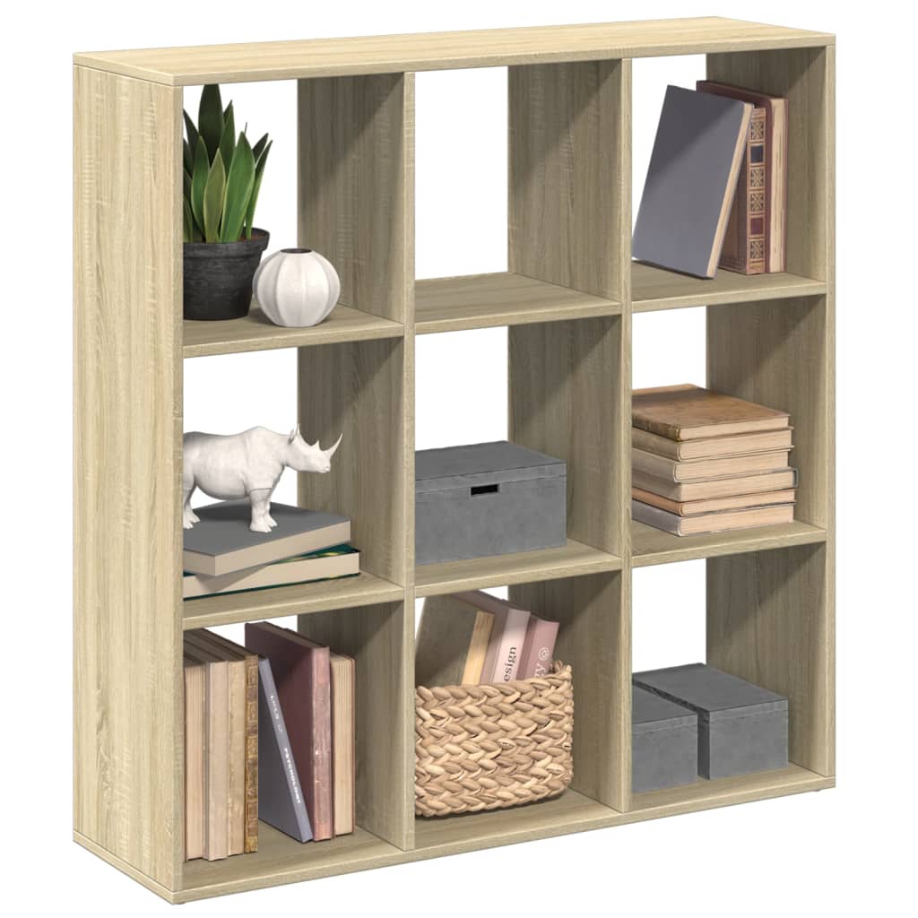 vidaXL bogreol/rumdeler 102x29x103,5 cm konstrueret træ sonoma-eg