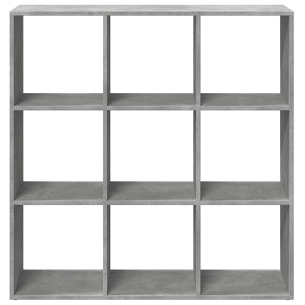 bogreol/rumdeler 102x29x103,5 cm konstrueret træ betongrå