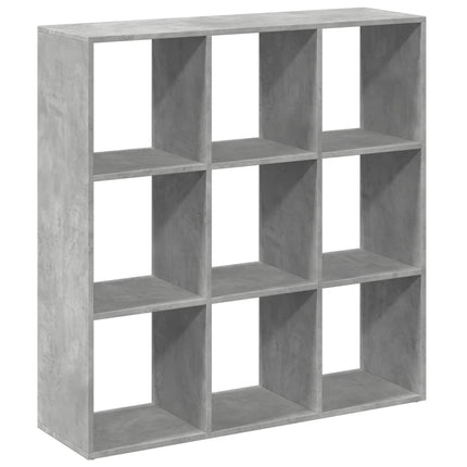 bogreol/rumdeler 102x29x103,5 cm konstrueret træ betongrå