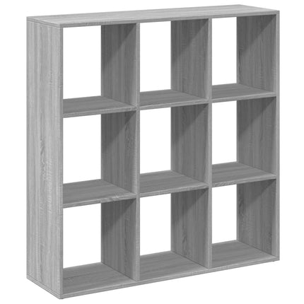 bogreol/rumdeler 102x29x103,5 cm konstrueret træ grå sonoma-eg