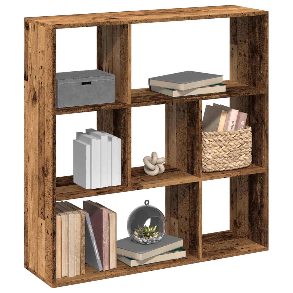 vidaXL bogreol/rumdeler 102x29x103,5 cm konstrueret træ antikt træ