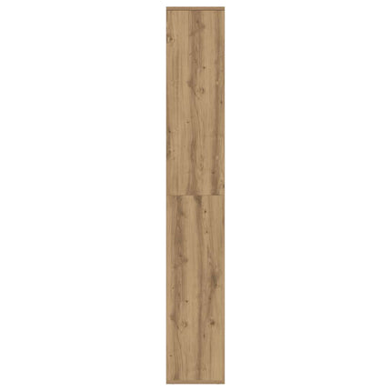 bogreol/rumdeler 67x25x161,5 cm konstrueret træ kunsteg