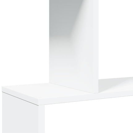 rumdelerreol 5-lags hvid 70x24x161 cm konstrueret træ