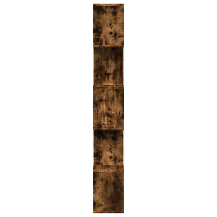 bogreol/rumdeler 70x24x161 cm 5 niveauer konstrueret træ