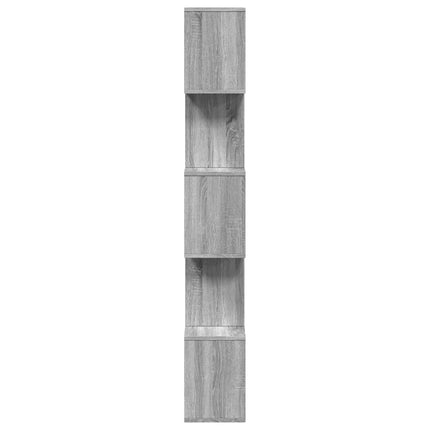 bogreol/rumdeler 70x24x161 cm 5 niveauer konstrueret træ