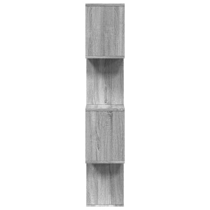 bogreol/rumdeler 70x24x129 cm 4 niveauer konstrueret træ