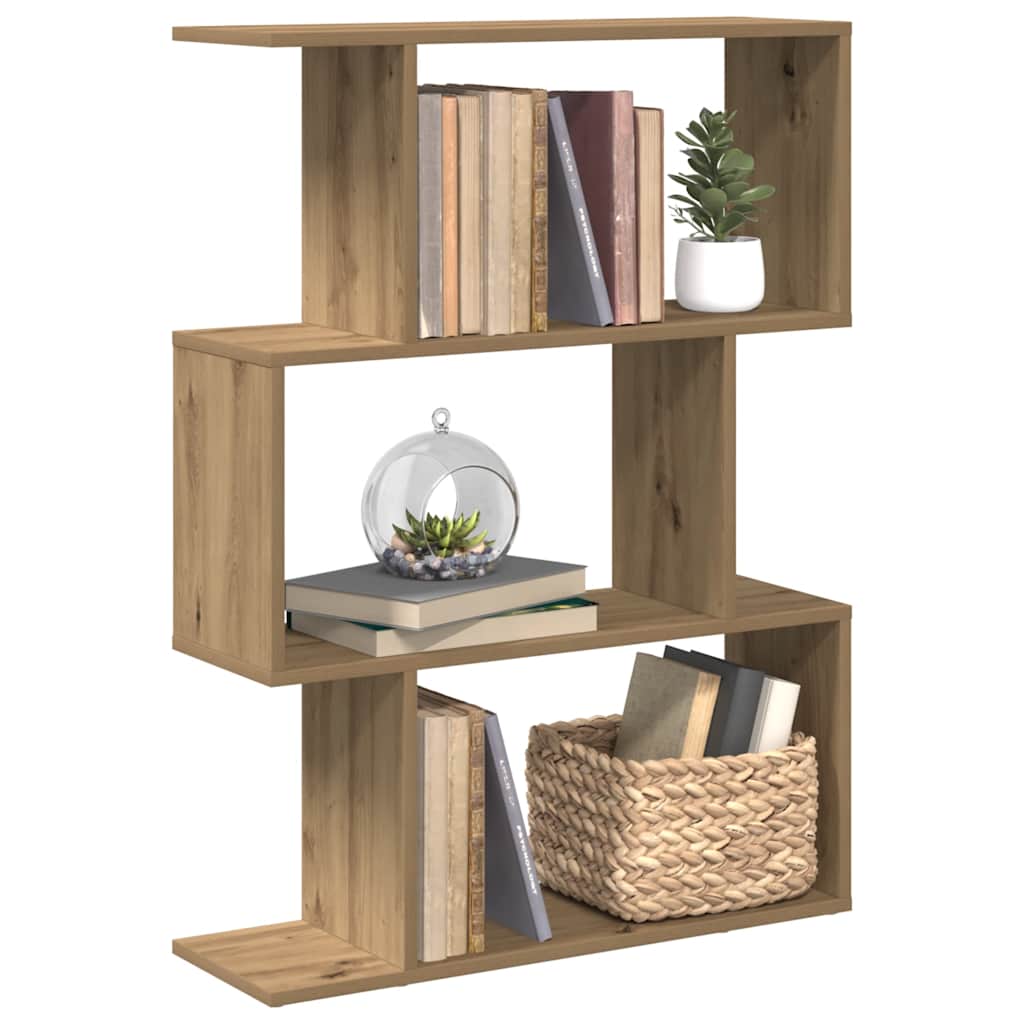 Bogreol/Rumdeler 70X24X 6 Niveauer Konstrueret Træ - Artisan Eg / 97 cm
