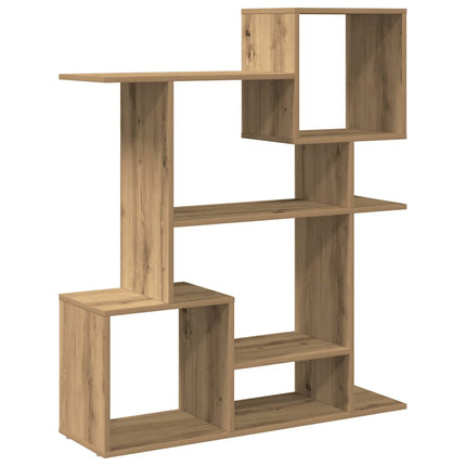 bogreol/rumdeler 92x29x112 cm konstrueret træ kunsteg