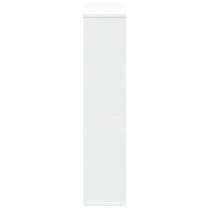 bogreol hvid 63x20x90 cm konstrueret træ