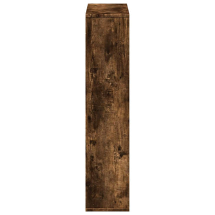 bogreol 63x20x90 cm konstrueret træ røget egetræsfarve