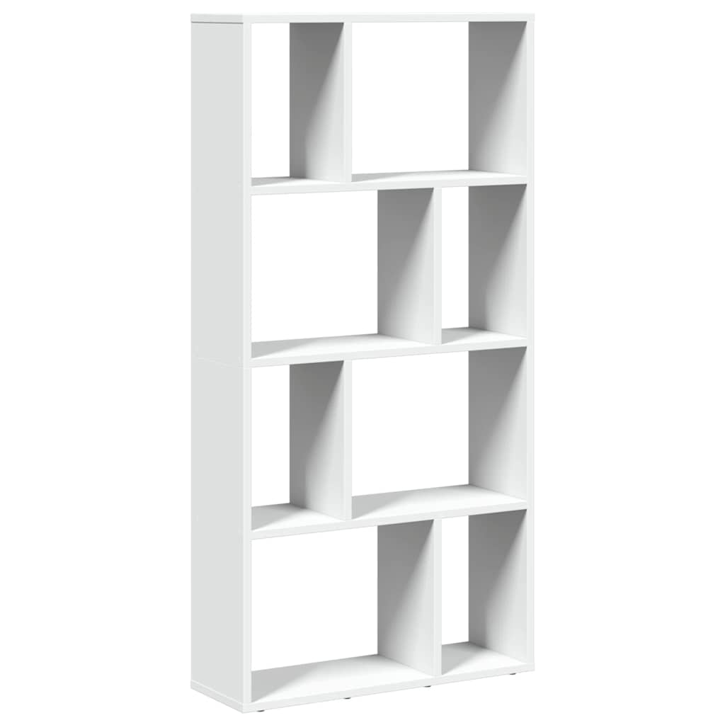 Bogreol 72X20X120 Cm Konstrueret Træ Etræsfarve - 60 cm / Hvid