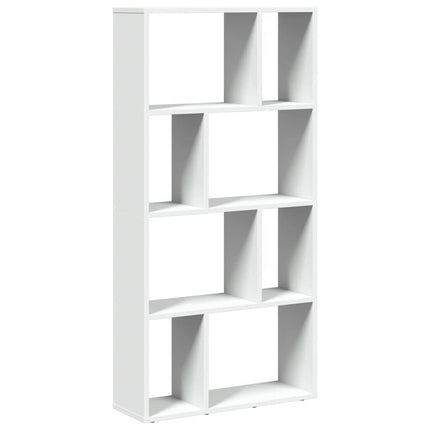 bogreol hvid 60x20x120,5 cm konstrueret træ