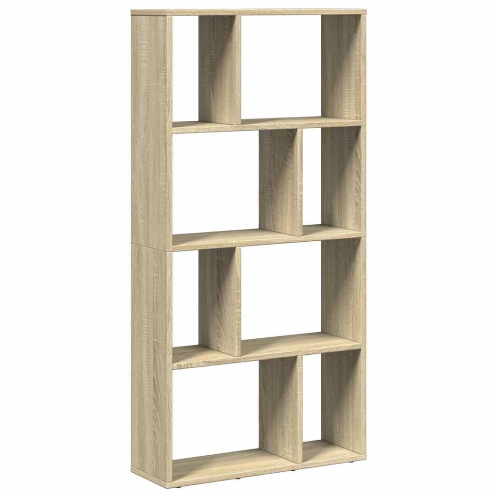 bogreol 60x20x120,5 cm konstrueret træ sonoma-eg billede