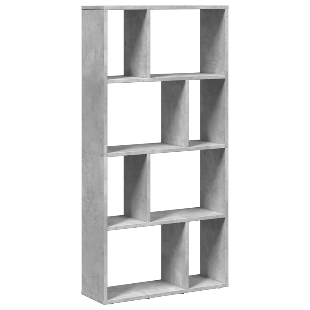 bogreol 60x20x120,5 cm konstrueret træ betongrå billede