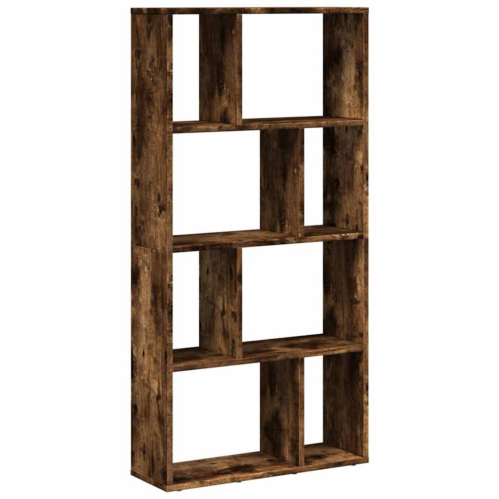 bogreol 60x20x120,5 cm konstrueret træ røget egetræsfarve billede