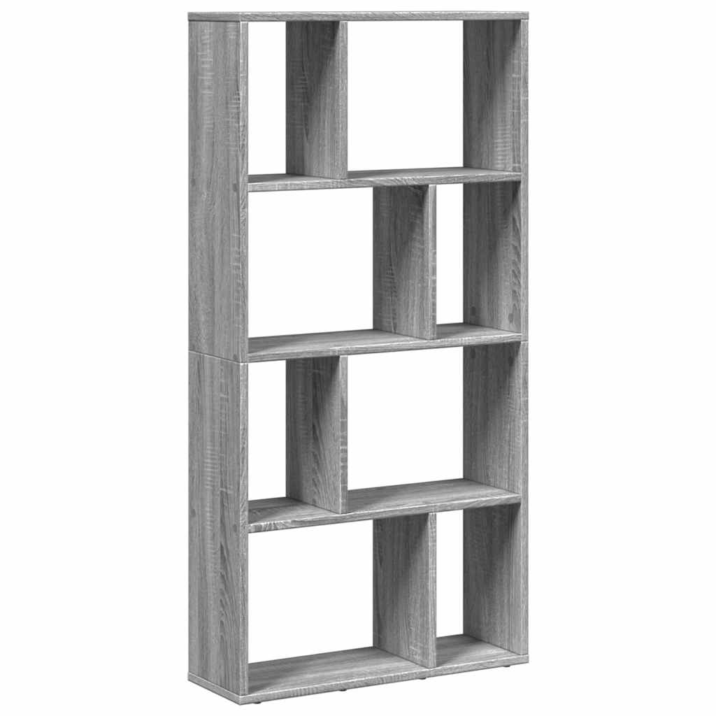 bogreol 60x20x120,5 cm konstrueret træ grå sonoma-eg billede