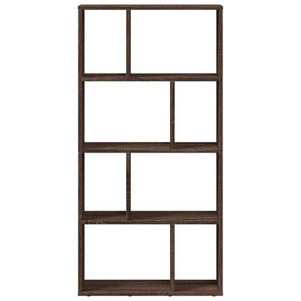 bogreol 60x20x120,5 cm konstrueret træ brun egetræsfarve