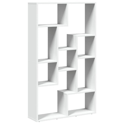 bogreol 72x20x120,5 cm konstrueret træ hvid