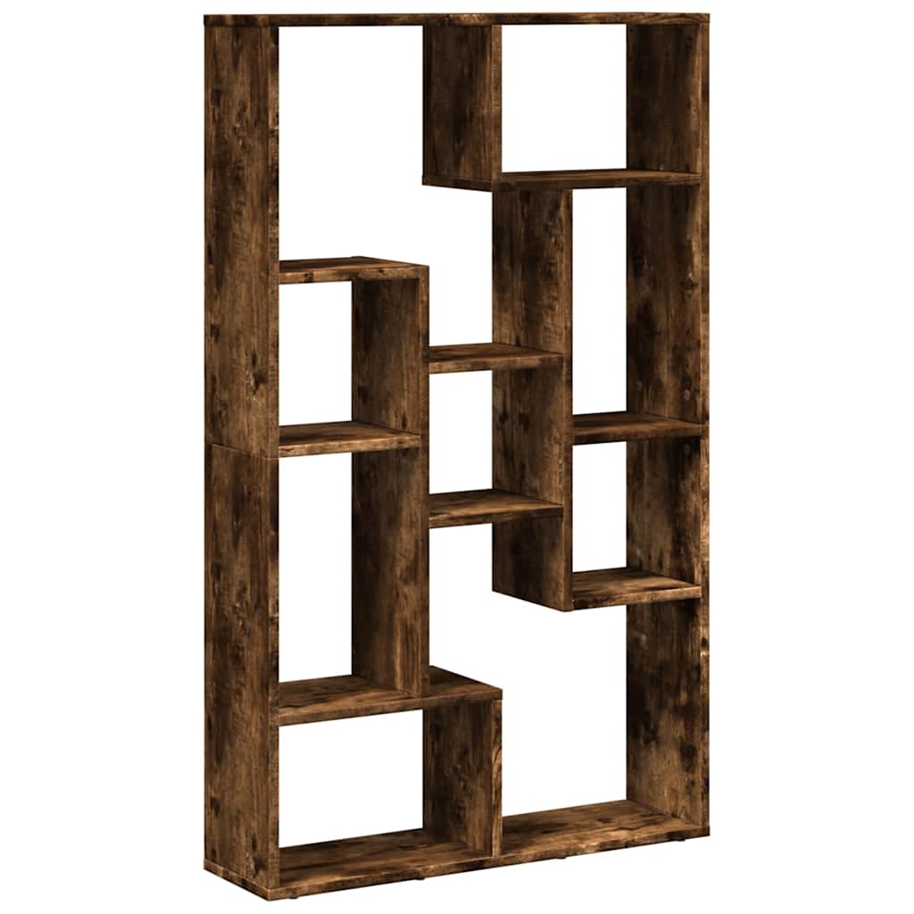 Bogreol 72X20X120 Cm Konstrueret Træ Etræsfarve - 72 cm / Røget eg