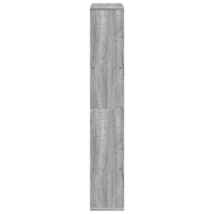 bogreol 72x20x120,5 cm konstrueret træ grå sonoma-eg