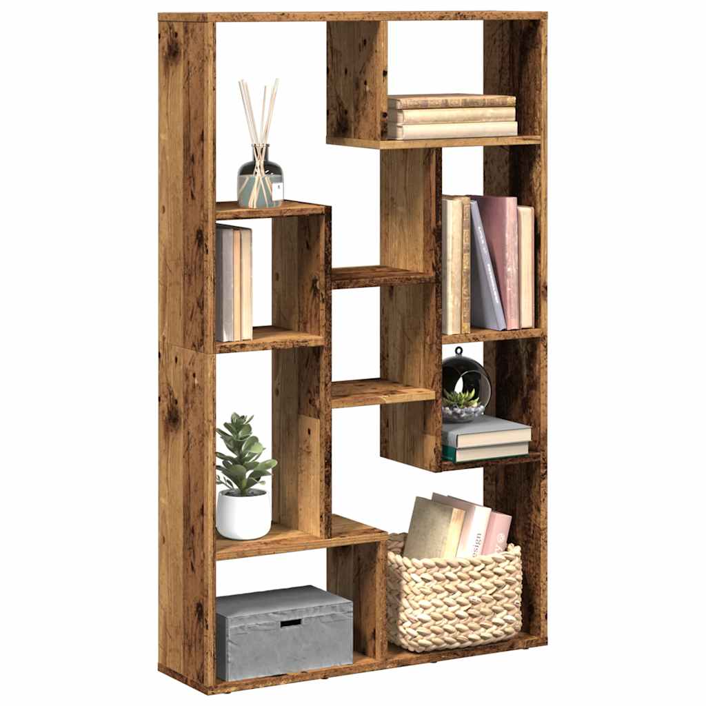 bogreol 72x20x120,5 cm konstrueret træ antikt træ billede