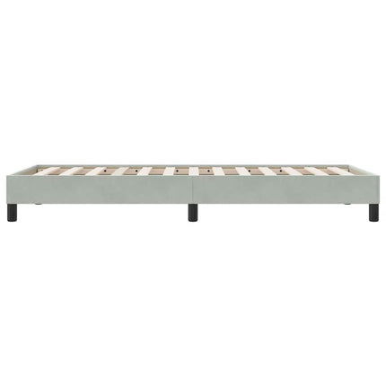 sengeramme uden madras 80x210 cm fløjl lysegrå