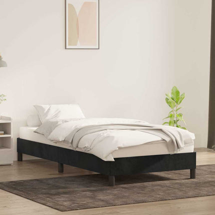 sengeramme uden madras 80x210 cm fløjl sort