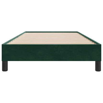 sengeramme uden madras 80x210 cm fløjl mørkegrøn