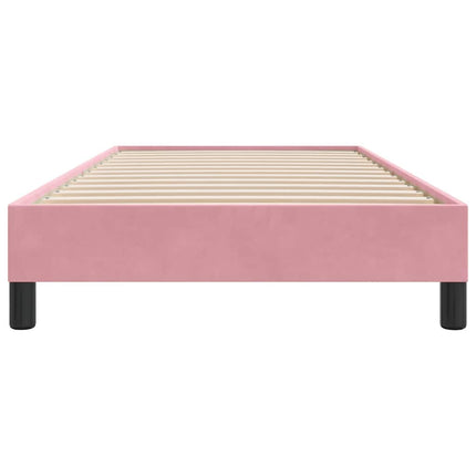 sengeramme uden madras 80x210 cm fløjl lyserød