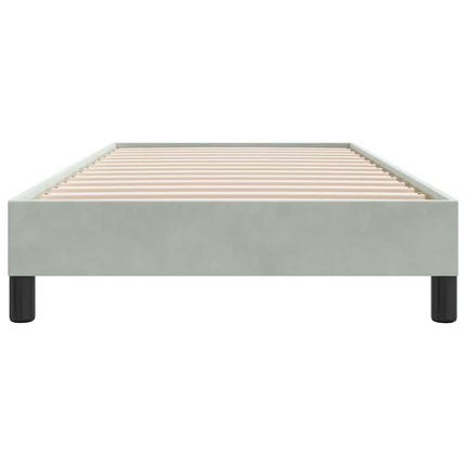 sengeramme uden madras 90x210 cm fløjl lysegrå