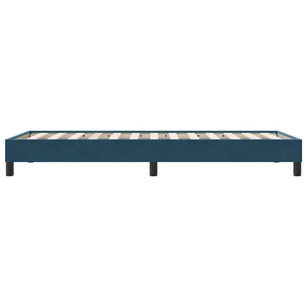 sengeramme uden madras 100x210 cm fløjl mørkeblå