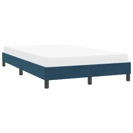 sengeramme uden madras 120x210 cm fløjl mørkeblå