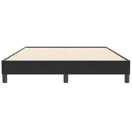 Sengeramme uden madras 140x210 cm fløjl sort