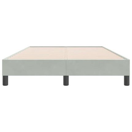 sengeramme uden madras 120x220 cm fløjl lysegrå