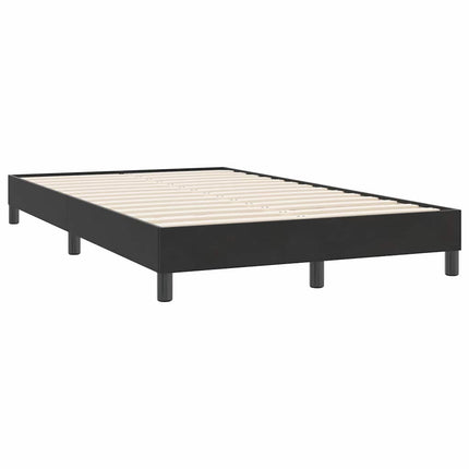 sengeramme uden madras 120x220 cm fløjl sort