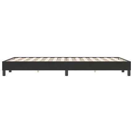 sengeramme uden madras 120x220 cm fløjl sort