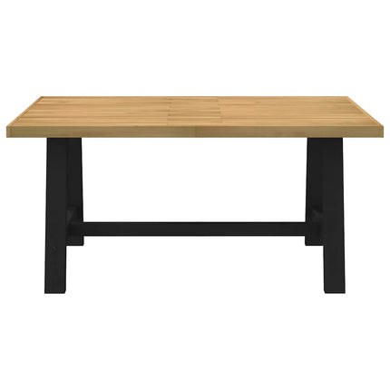 spisebord NOAIN A-formede ben 160x90x75 cm massivt træ fyrretræ