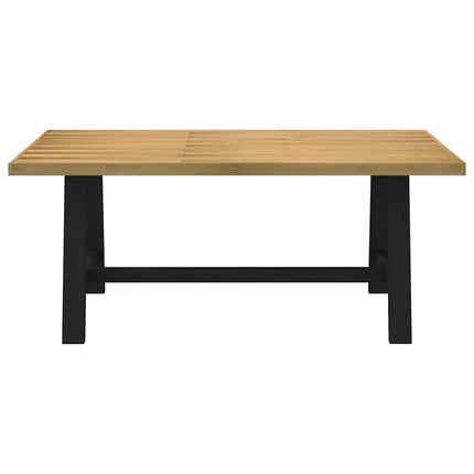 spisebord NOAIN A-formede ben 180x90x75 cm massivt træ fyrretræ