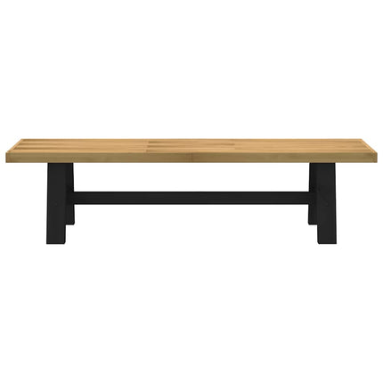 spisebænk NOAIN A-formede ben 180x40x45 cm massivt træ fyrretræ