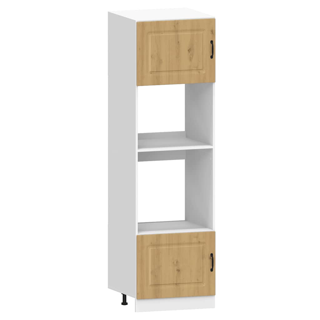 7 dele køkkenskabssæt Kalmar egetræsfarvet konstrueret træ