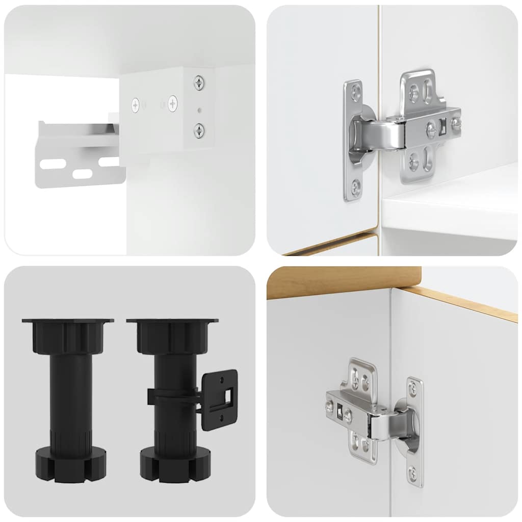 7 dele køkkenskabssæt Kalmar egetræsfarvet konstrueret træ