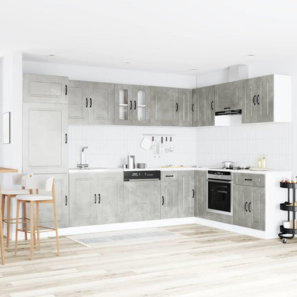 Køkkenskab Kalmar Beton Grå 80 x 46 x 81,5 cm Konstrueret træ