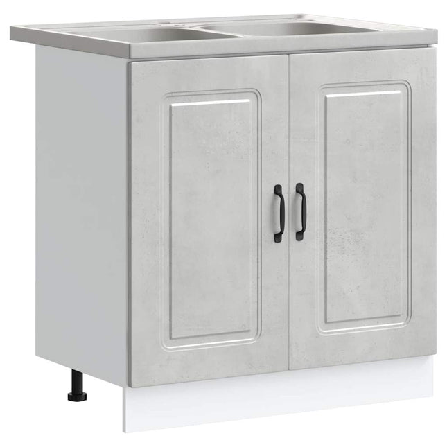 Køkkenskab Kalmar Beton Grå 80 x 46 x 81,5 cm Konstrueret træ
