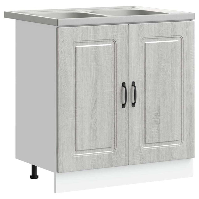Køkkenskab Kalmar Grå Sonoma 80 x 46 x 81,5 cm Konstrueret træ