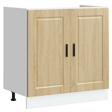 Vaskeskabsbase Porto 2 stk. Brun 80 x 46 x 81,5 cm