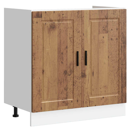 Vaskeskabsbase Porto 2 stk. Brun 80 x 46 x 81,5 cm
