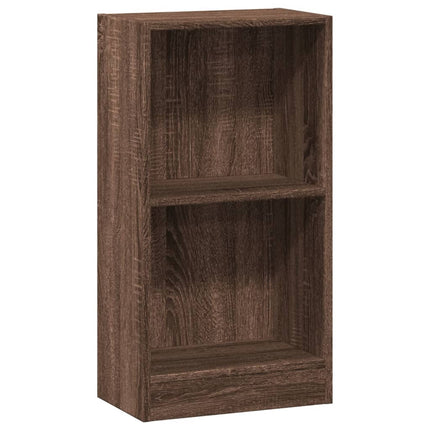 bogreol 40x24x76 cm konstrueret træ brun egetræsfarve