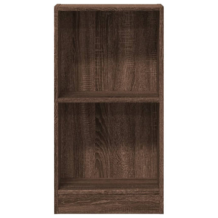 bogreol 40x24x76 cm konstrueret træ brun egetræsfarve