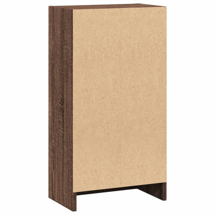 bogreol 40x24x76 cm konstrueret træ brun egetræsfarve