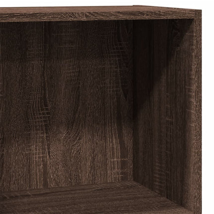 bogreol 40x24x76 cm konstrueret træ brun egetræsfarve